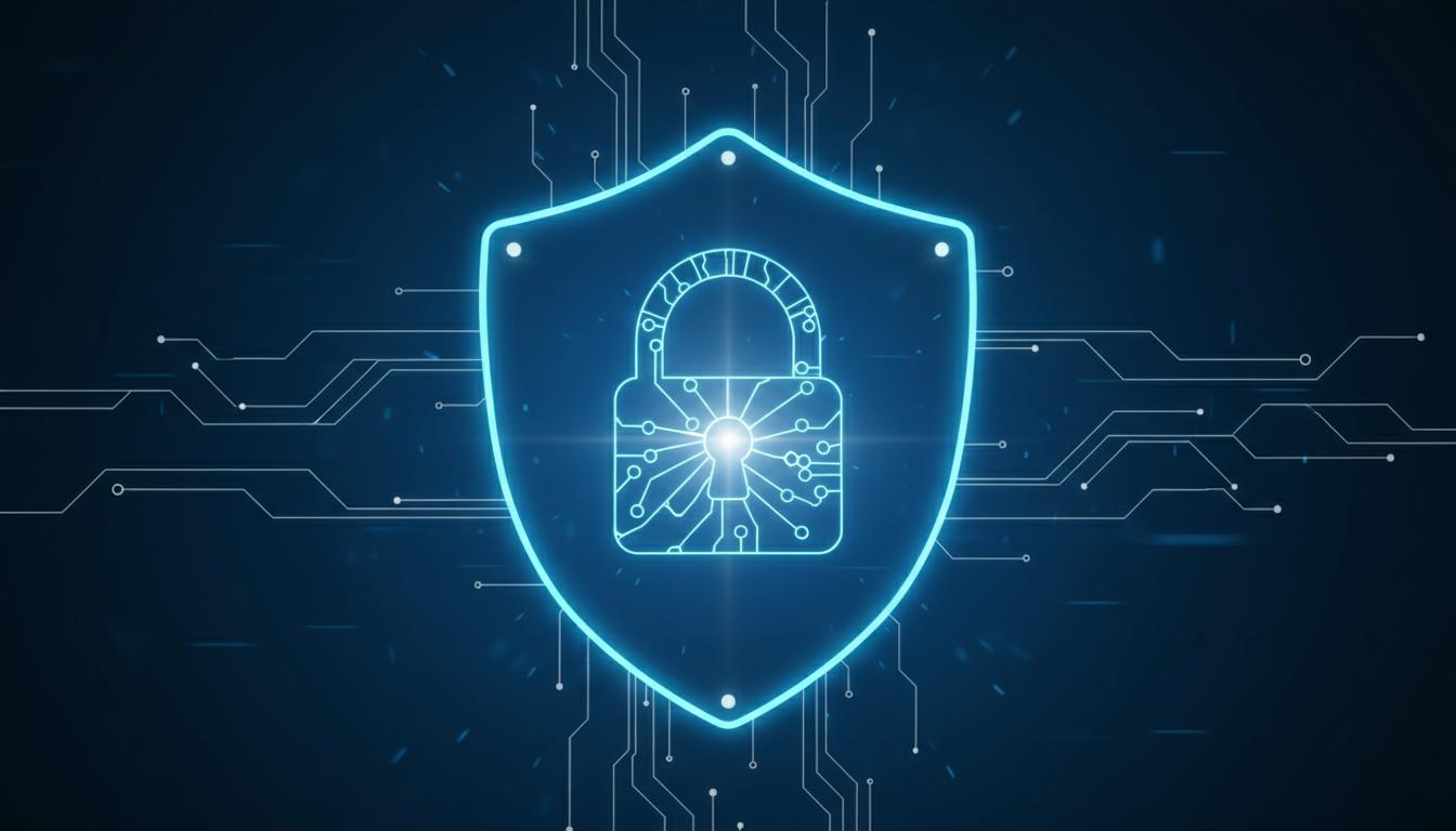 Chrome 浏览器安全防护盾牌概念图